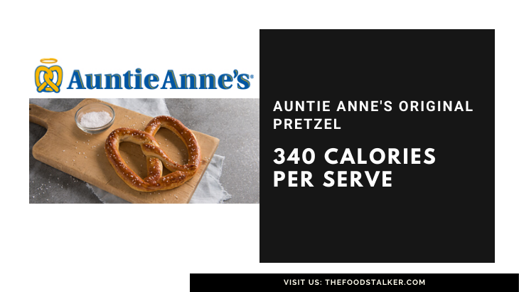 Auntie Anne's Pretzel 340 calories