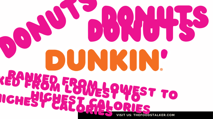 Dunkin Donuts Calories