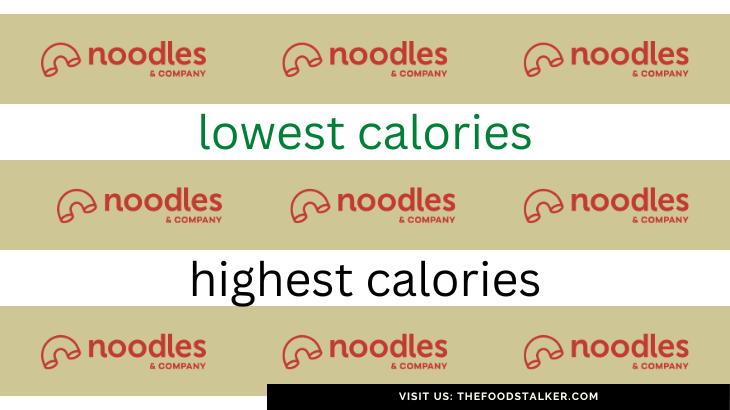 Noodles & Company Calories