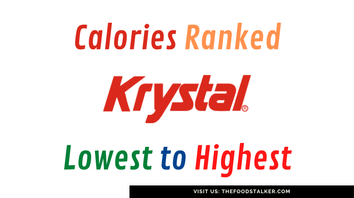 Krystal menu calories